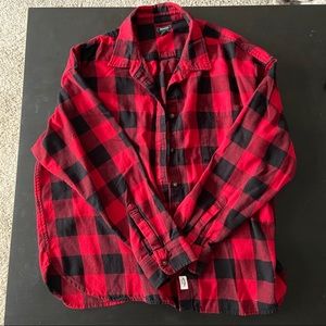 Roots Flannel Shirt | Black & red